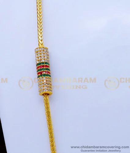 Gold thali chain with on sale mugappu